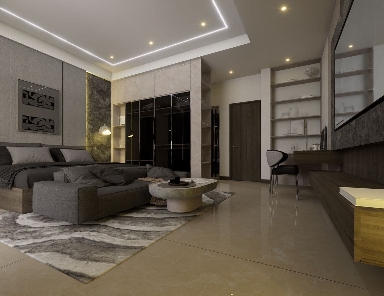 Aspire Apartment — master bedroom interior